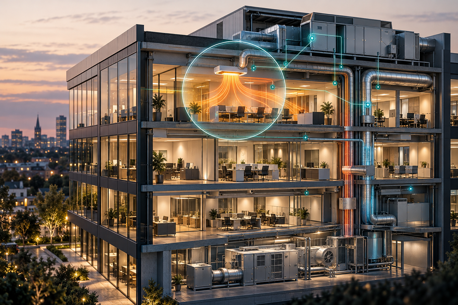 AI-generated concept illustration — Buildings and energy: investigating HVAC system drift