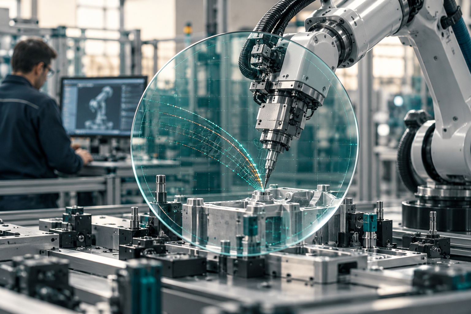 AI-generated concept illustration — Industrial diagnostics: connecting anomalies to testable causes